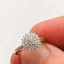 9ct White Gold Diamond Cluster Ring Image 4