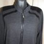 Has textil long zipped  dark grey coat size UK18 EU46 Perfect condition Postage included Image 4