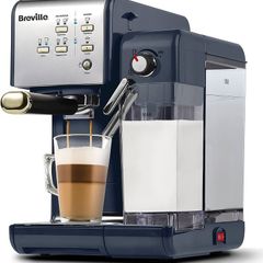 FREE EXPRESS SHIPPING Breville One-Touch CoffeeHouse Coffee Machine | Espresso, Cappuccino & Latte Maker | 19 Bar Italian Pump | Automatic Milk Frother | ESE Pod Compatible