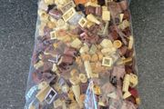 LEGO brown and tan pieces