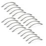 20 x Furniture handle Bombay, L160mm, 128mm interaxis, Zamak, Silver painted aluminium Image 6