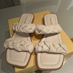 Italian leather flip flops
