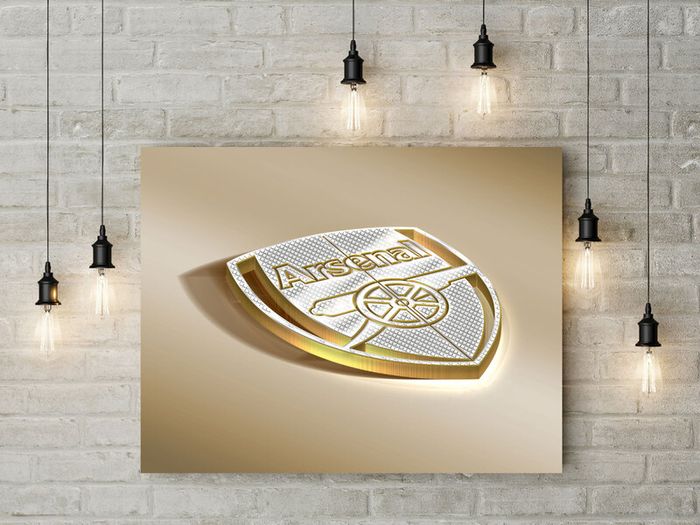 Arsenal crest printed picture on foamex board