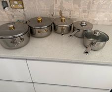 set of cooking pots