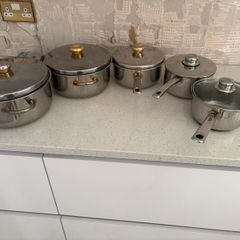 set of cooking pots