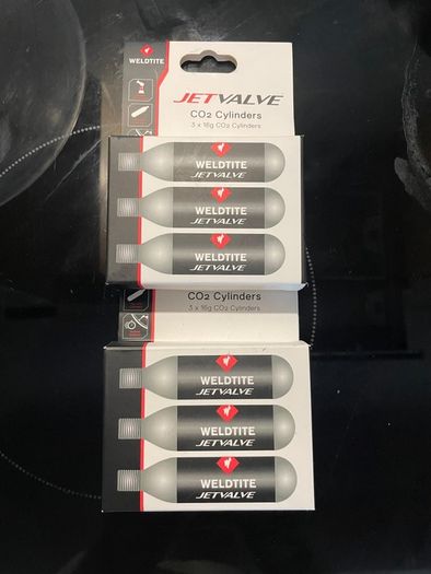 JetValve CO2 cartridges