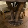 marble round dining table. And chairs Image 5