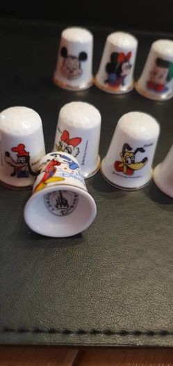 Disney Themed Bone China Thimble Collection