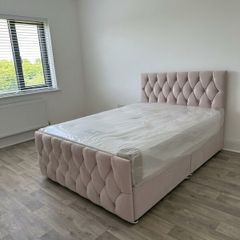 Sandy Divan Double & King Size Bed Frame With Drawers