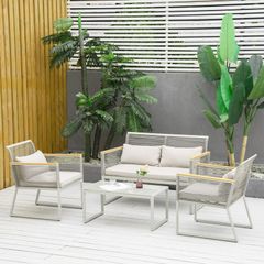 4 Piece Patio Wicker Sofa Set (LIMITED STOCK)