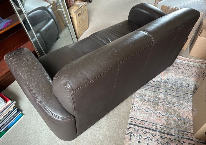 Brown Leather Couch
