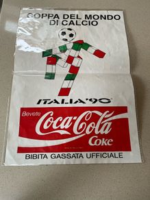 Coca Cola Italia 1990 World Cup Poster