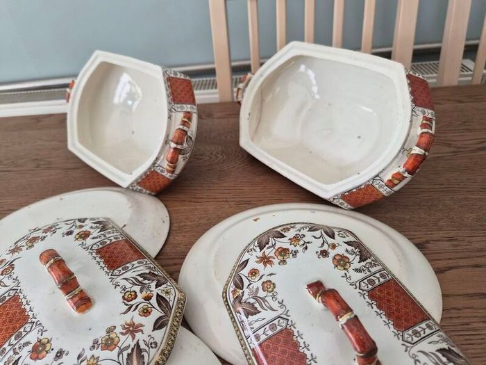 Sampson Hancock Victorian Tureens and serving platter
