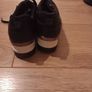Ladies Black Wedge Trainer Image 5