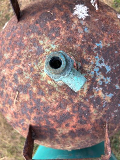 2 empty gas cylinders