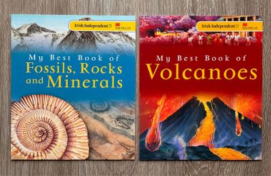 Irish Independent My Best Book of Volcanoes & Fossils (Set of 2)
