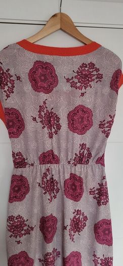 Maison Jules abstract printed dress with pockets Sz M (Fit 10-12 UK)