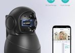 Wi-Fi Camera for Home Security, Dog Camera with Motion and Sound Alerts via APP, Baby Monitor with Indicator Switch, 2-Way Audio, Works with Alexa