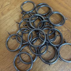 Metal Pole Rings chrome x 24