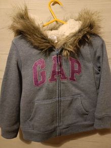 Gap warm lined winter hoodie jacket 3