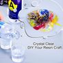 Resin Kit 380ml, Crystal Clear Epoxy Resin, Coating and Casting Resin with Foil Flakes, Resin Color Pigment, Sequins for Artwork, Jewelry Making Image 6