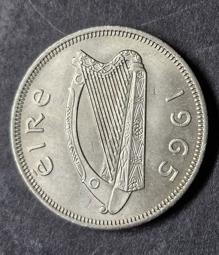 Ireland BU 1965 Florin 2s coin