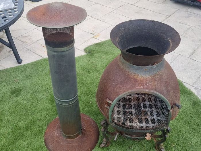 Large Steel Chiminea