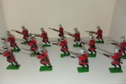 Collection Of Prince August toy soldiers 1970s Lead infantry Figures-some Damage