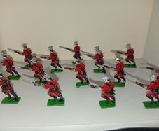 Collection Of Prince August toy soldiers 1970s Lead infantry Figures-some Damage