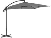 Cantilever Umbrella with Steel Pole 250x250 cm Anthracite