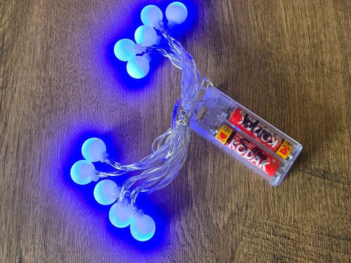 LED string lights - blue
