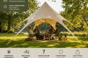 Star Tent 10 x 4 m Gazebo Parasol Sun Canopy made of cotton blend fabric