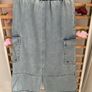 NWT sisters point premium brand combat inspired long denim skirt small 10/12 Image 4