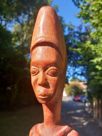 Tribal art, fertility female figure. D18 Vintage