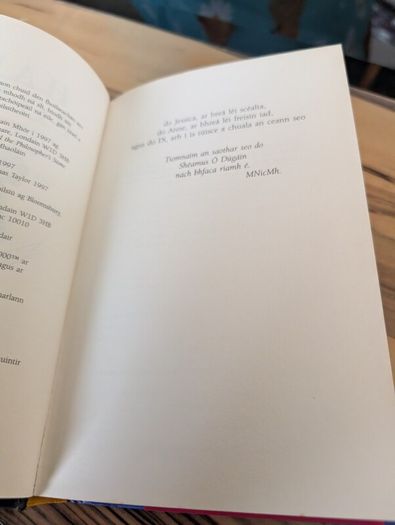 Rare Irish language edition of Harry potter and the philosopher stone book