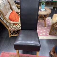 Brown leather chair