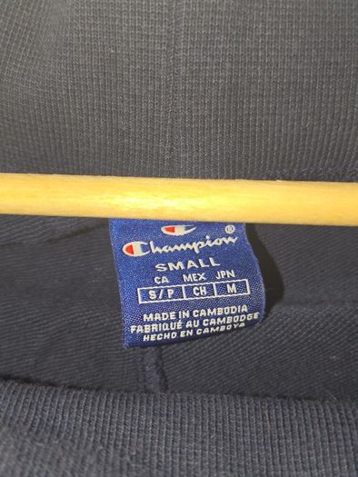 Champion Men's Navy Sweatpants - Small - Big Vertical C Logo