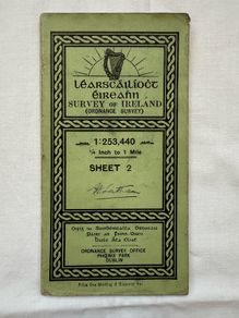 Vintage ordnance survey map of Antrim and Londonderry, good condition