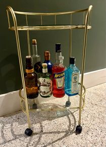Gold Drinks Trolley