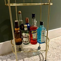 Gold Drinks Trolley