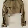 Junya Watanabe Comme des Garcons Cropped Trench Jacket BNWT Sage AD2011 Image 2