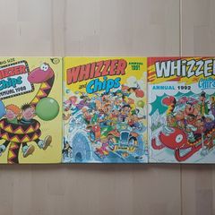 Whizzer and Chips Annuals Collection x 3 (Hardback Comic Books 1988, 1991, 1992)