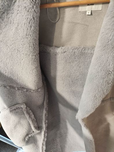 River Island Faux Fur & SuedeLook Coat Size S