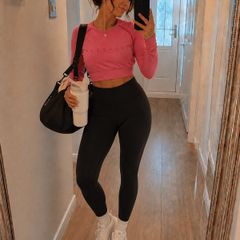 PrettyLittleThing PLT Sport Gym Crop Top Size L