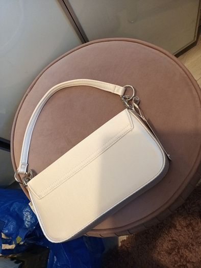 Brand new satin cream occassion bag