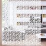 NEW 12Pc/set White Room Divider Screens, Wood-Plastic Hanging Screen Folding Privacy Room Divider Panels, DIY Home Partition Decor 29x29cm Image 2