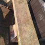 Sandstone garden table and two benches. Image 3