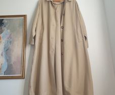 Massimo Dutti Linen Blend Trench Size Large