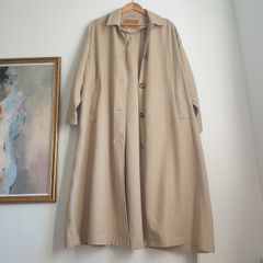 Massimo Dutti Linen Blend Trench Size Large