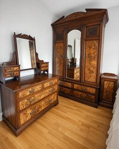 Antique Walnut Bedroom Suite